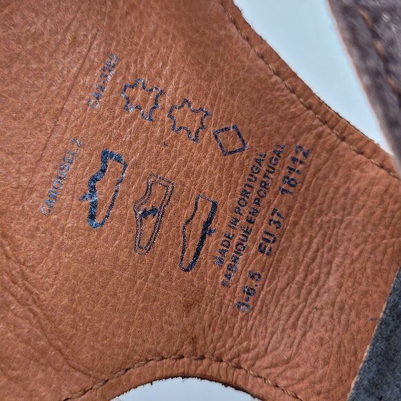 Taos Carousel 2 Women's Sz 6 to 6.5 EU 37 Deep Bronze Wedge Sandals 2 Strap - Picture 13 of 15